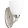 Quorum International Barkley 1LT Satin Nickel Wall Mount