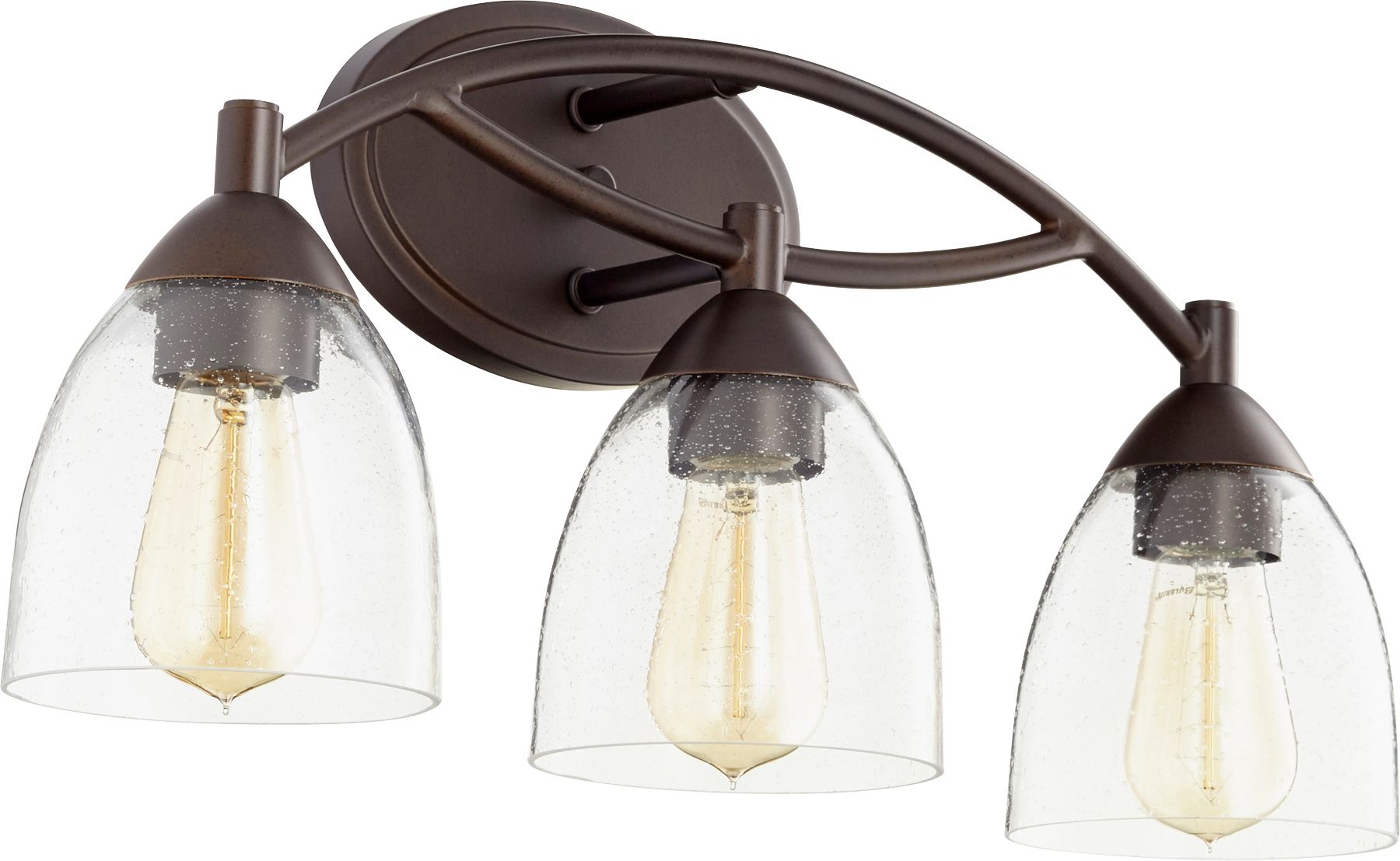 Image 2 Quorum International Barkley 3LT Oiled Bronze Vanity Light more views