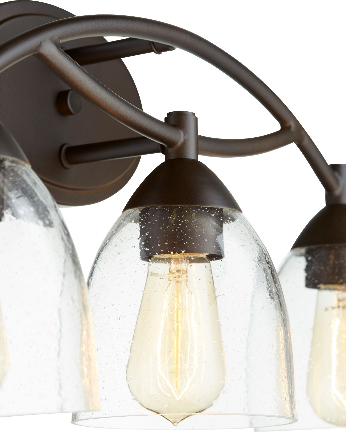 Image 3 Quorum International Barkley 3LT Oiled Bronze Vanity Light more views