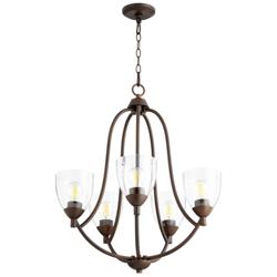 Quorum International Barkley 5LT Oiled Bronze Chandelier