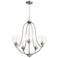 Quorum International Barkley 5LT Satin Nickel Chandelier