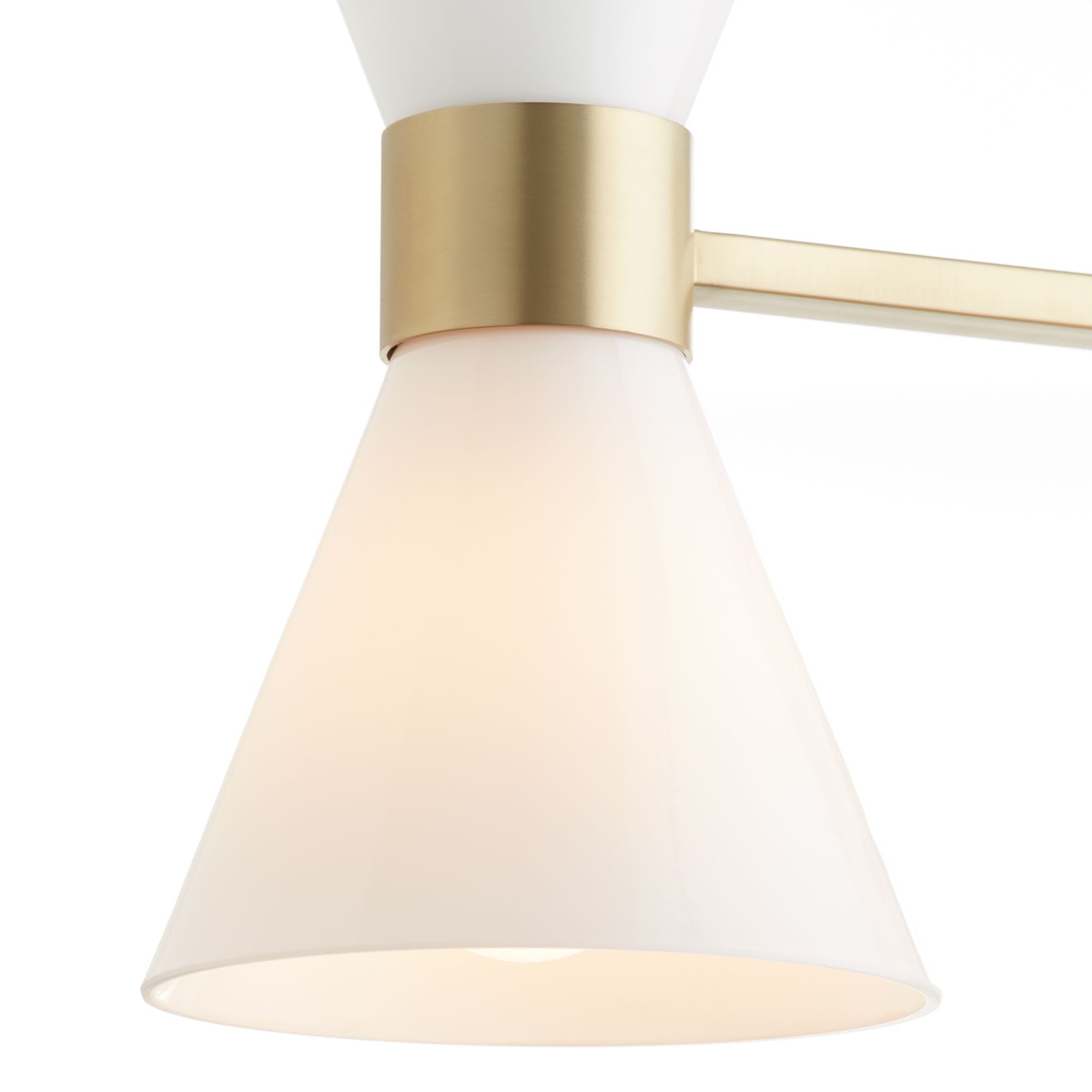 Image 4 Quorum International Beldar 4LT Aged Brass w Glass Opal Vanity Light more views