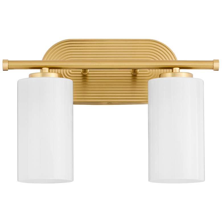 Image 1 Quorum International Belinder 2LT Aged Brass Vanity Light