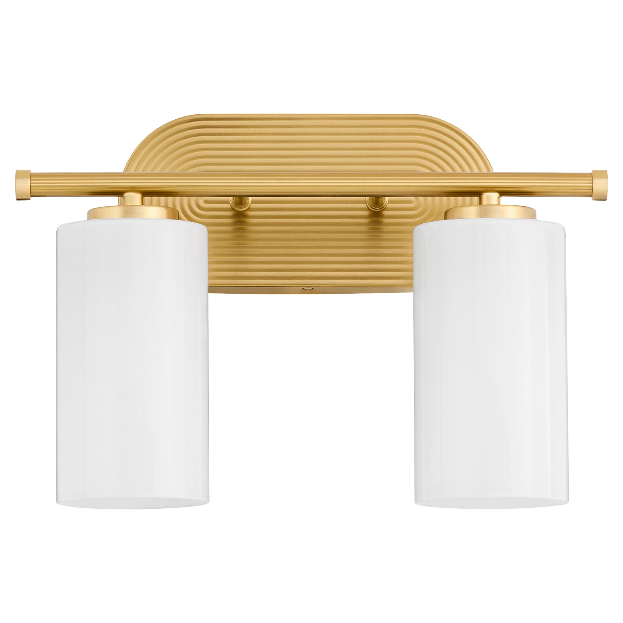 Image 2 Quorum International Belinder 2LT Aged Brass Vanity Light more views