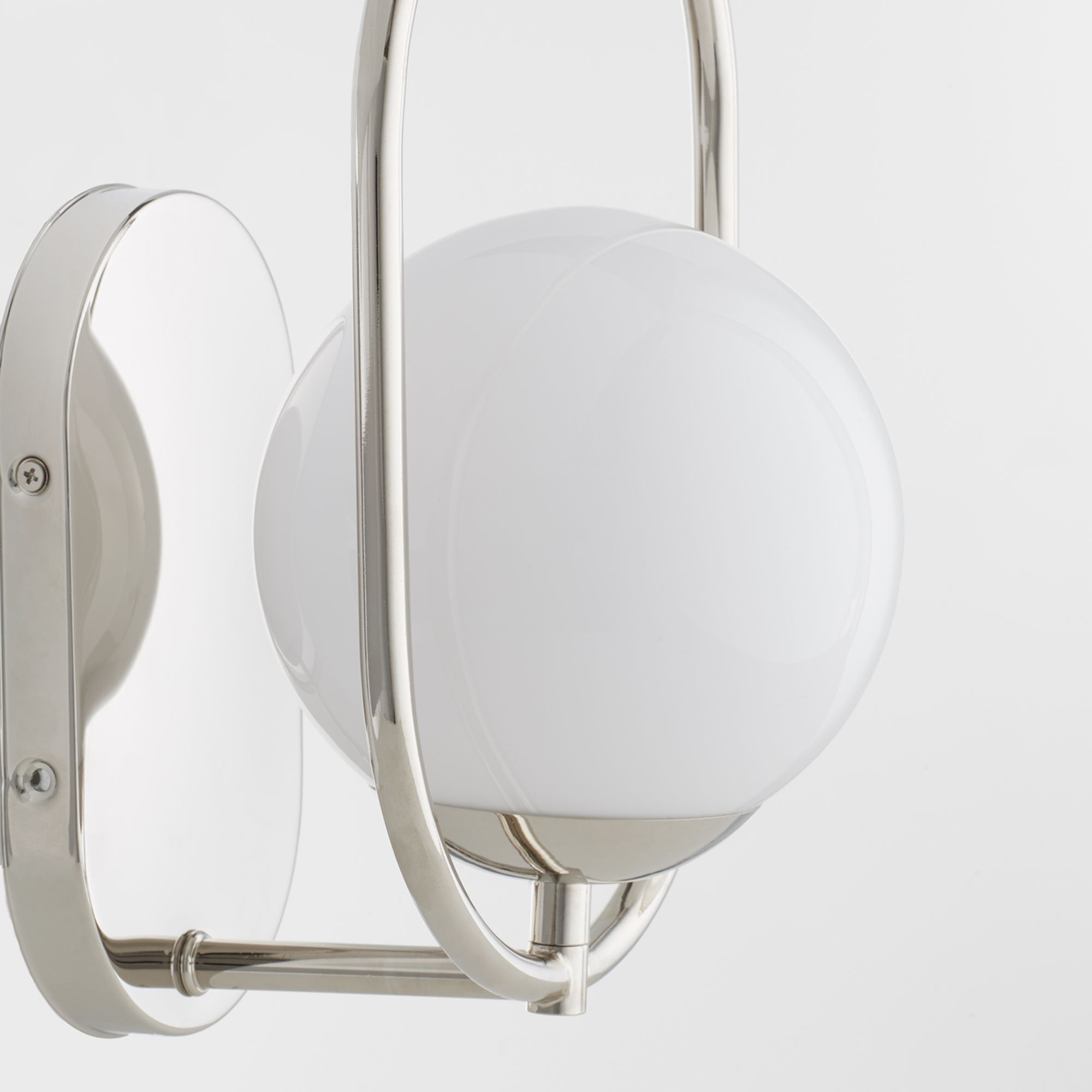 Image 3 Quorum International Belmont 1LT Polished Nickel Wall Mount more views