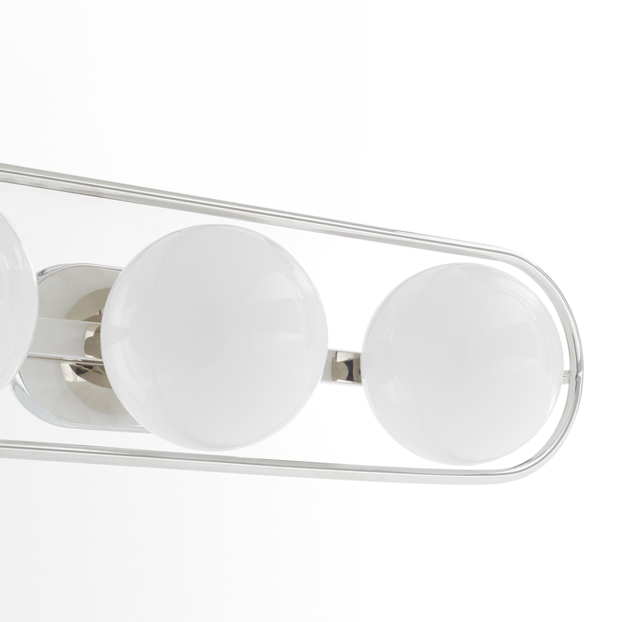 Image 4 Quorum International Belmont 3LT Polished Nickel Vanity Light more views