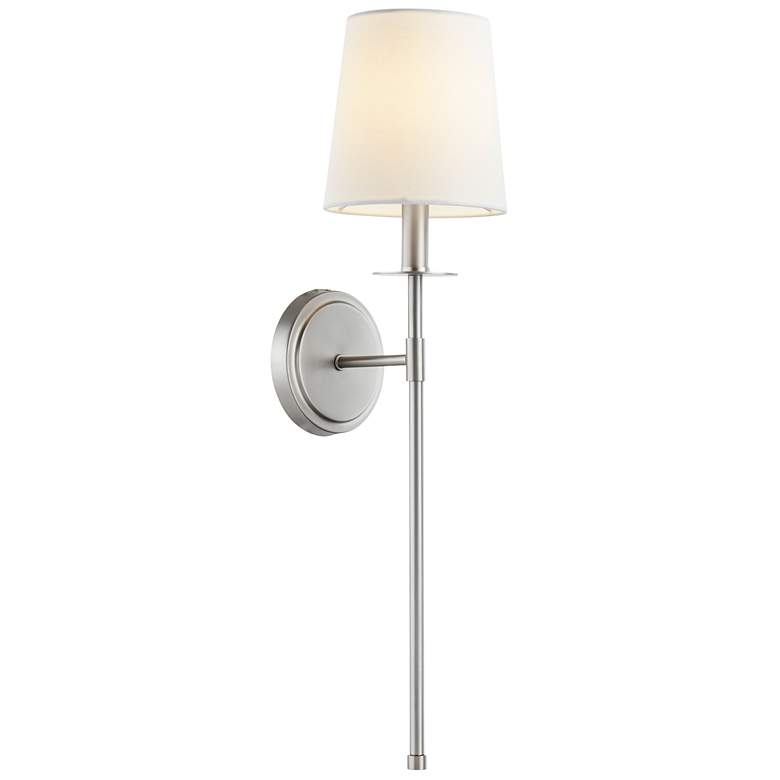 Image 1 Quorum International Belshaw 1LT Satin Nickel Wall Mount