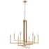 Quorum International Bolero 8LT Aged Brass Chandelier