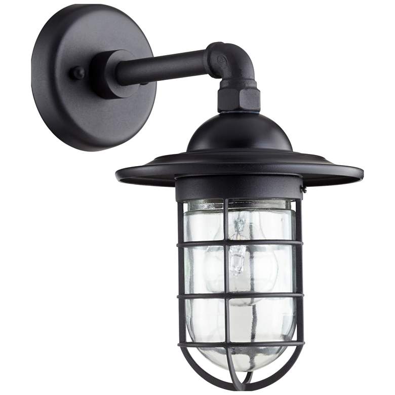 Image 1 Quorum International Bowery 1LT Oiled Bronze Wall Lantern