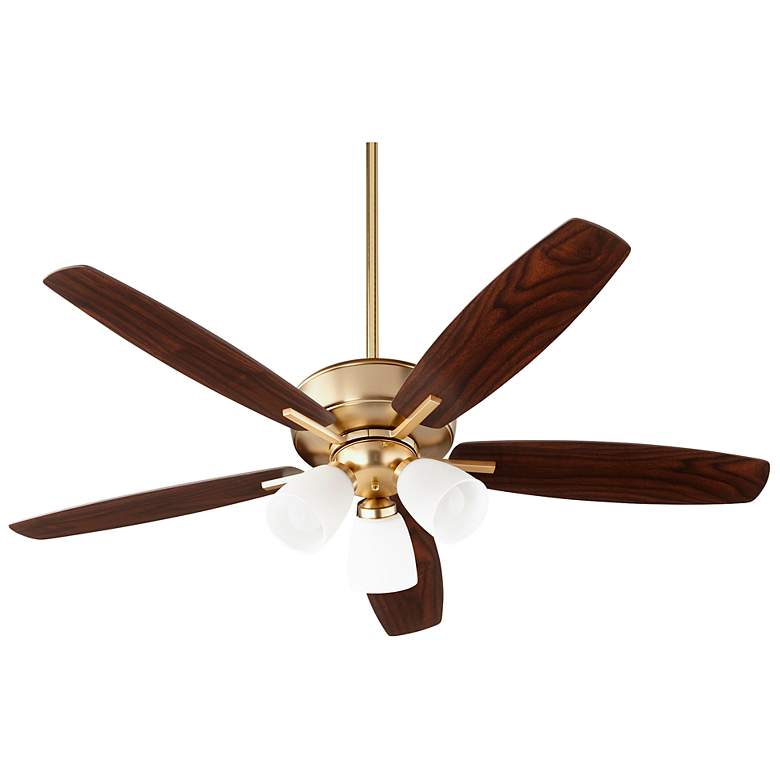 Image 2 Quorum International Breeze 3 Light Aged Brass Uni-Pack LED Ceiling Fan more views