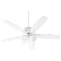 Quorum International Breeze 4 Light Studio White Uni-Pack LED Ceiling Fan