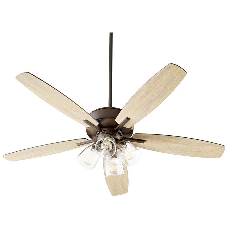 Image 1 Quorum International Breeze 52" 4 light Oiled Bronze Ceiling Fan