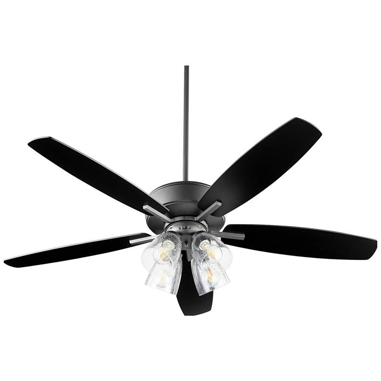 Image 1 Quorum International Breeze 52" 4 Light Textured Black Ceiling Fan