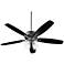 Quorum International Breeze 52" 4 Light Textured Black Ceiling Fan