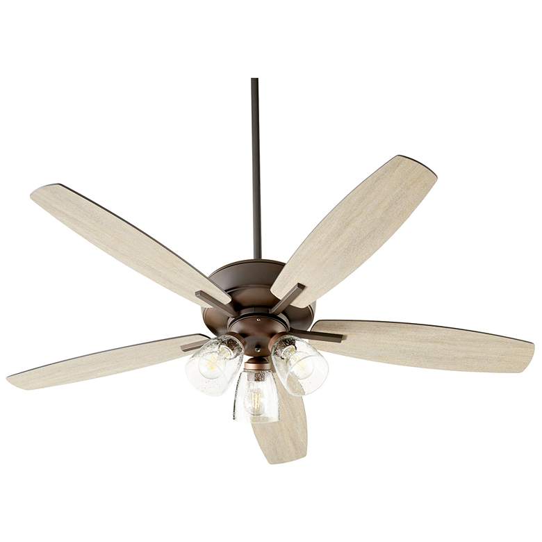 Image 1 Quorum International Breeze 52" Oiled Bronze Transitional Ceiling Fan