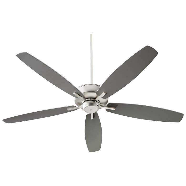 Image 1 Quorum International Breeze 60" Satin Nickel Ceiling Fan