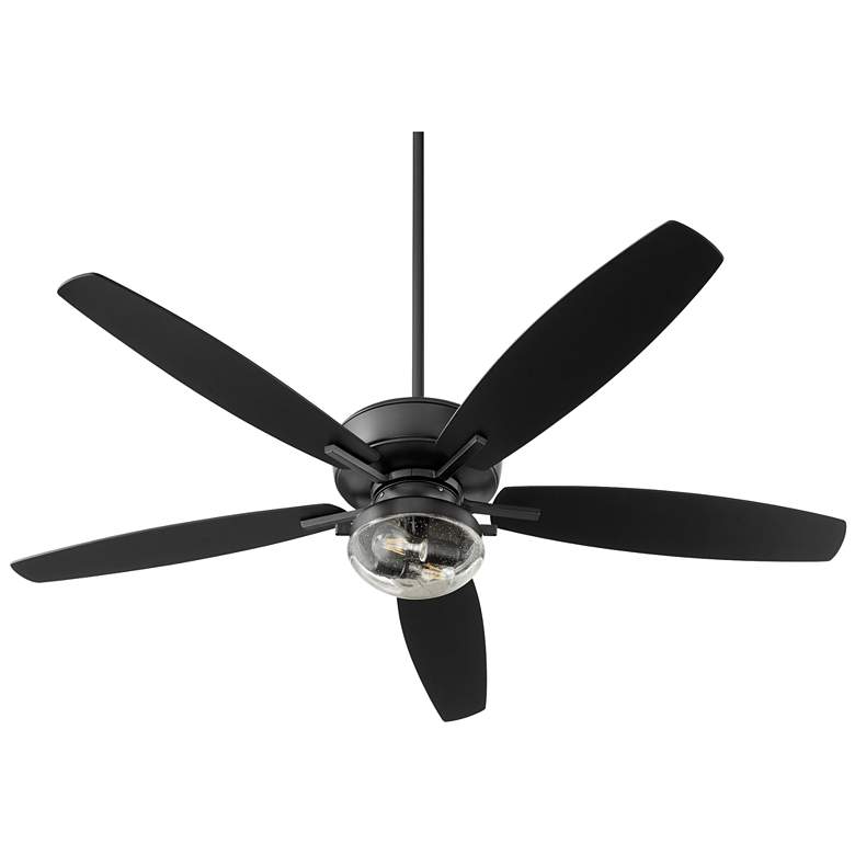 Image 1 Quorum International Breeze 60" Textured Black Wet Uni-Pk Fan