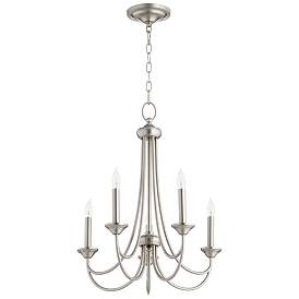 Image1 of Quorum International Brooks 5LT Satin Nickel Chandelier