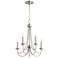 Quorum International Brooks 5LT Satin Nickel Chandelier