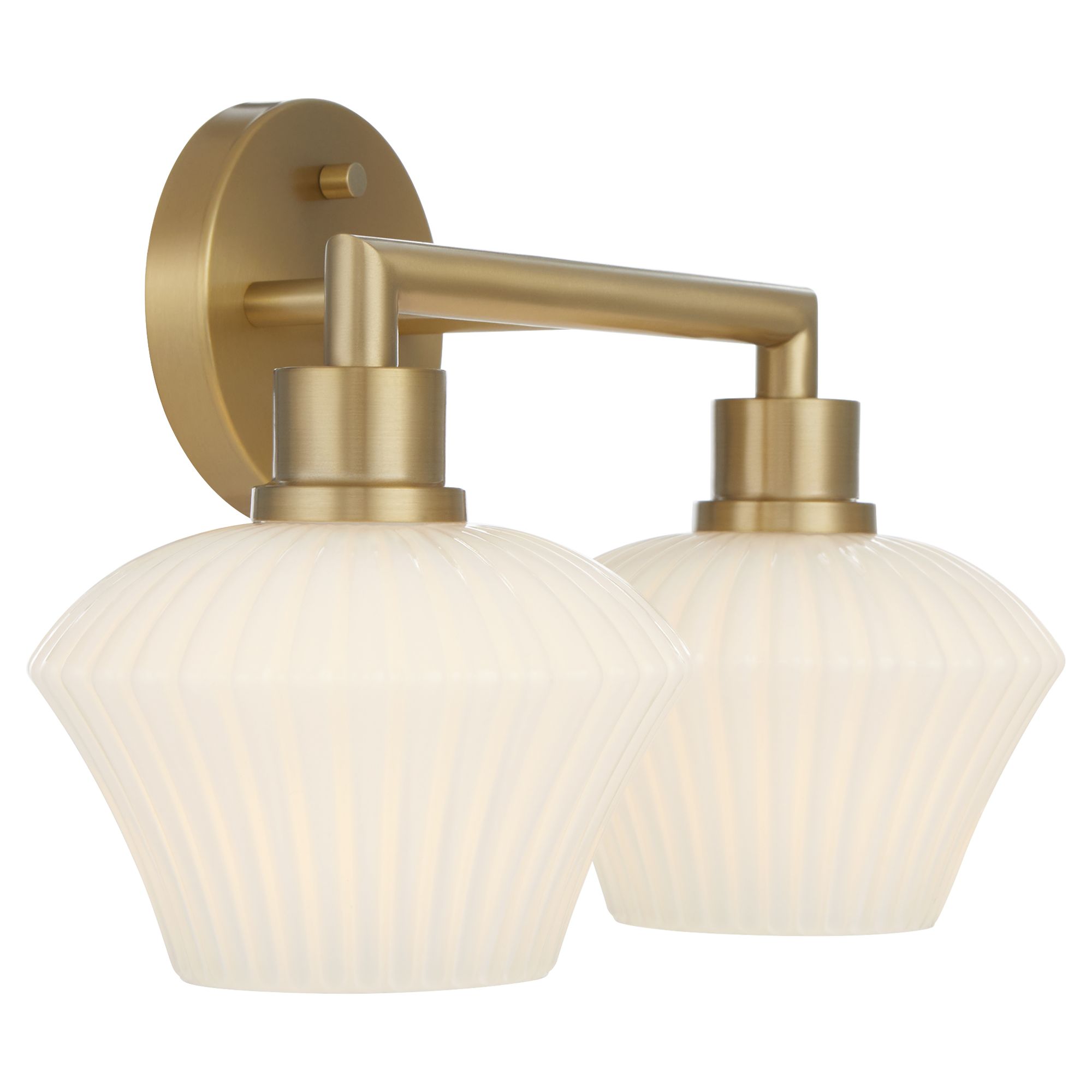 Image 3 Quorum International Cassini 2LT Aged Brass Vanity Light more views