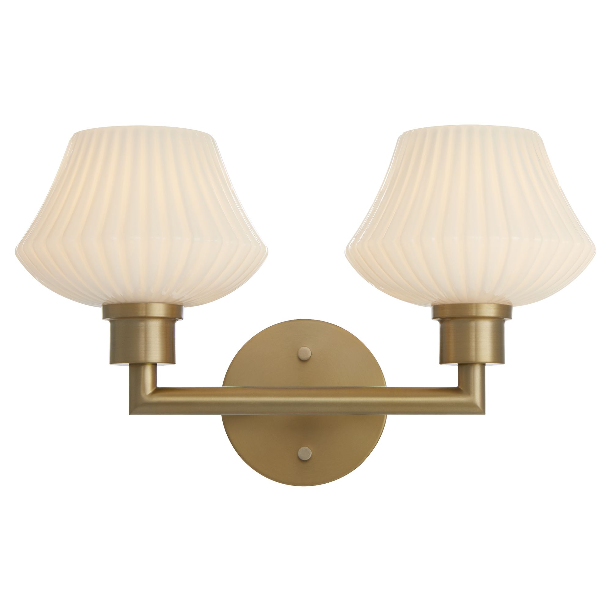 Image 4 Quorum International Cassini 2LT Aged Brass Vanity Light more views