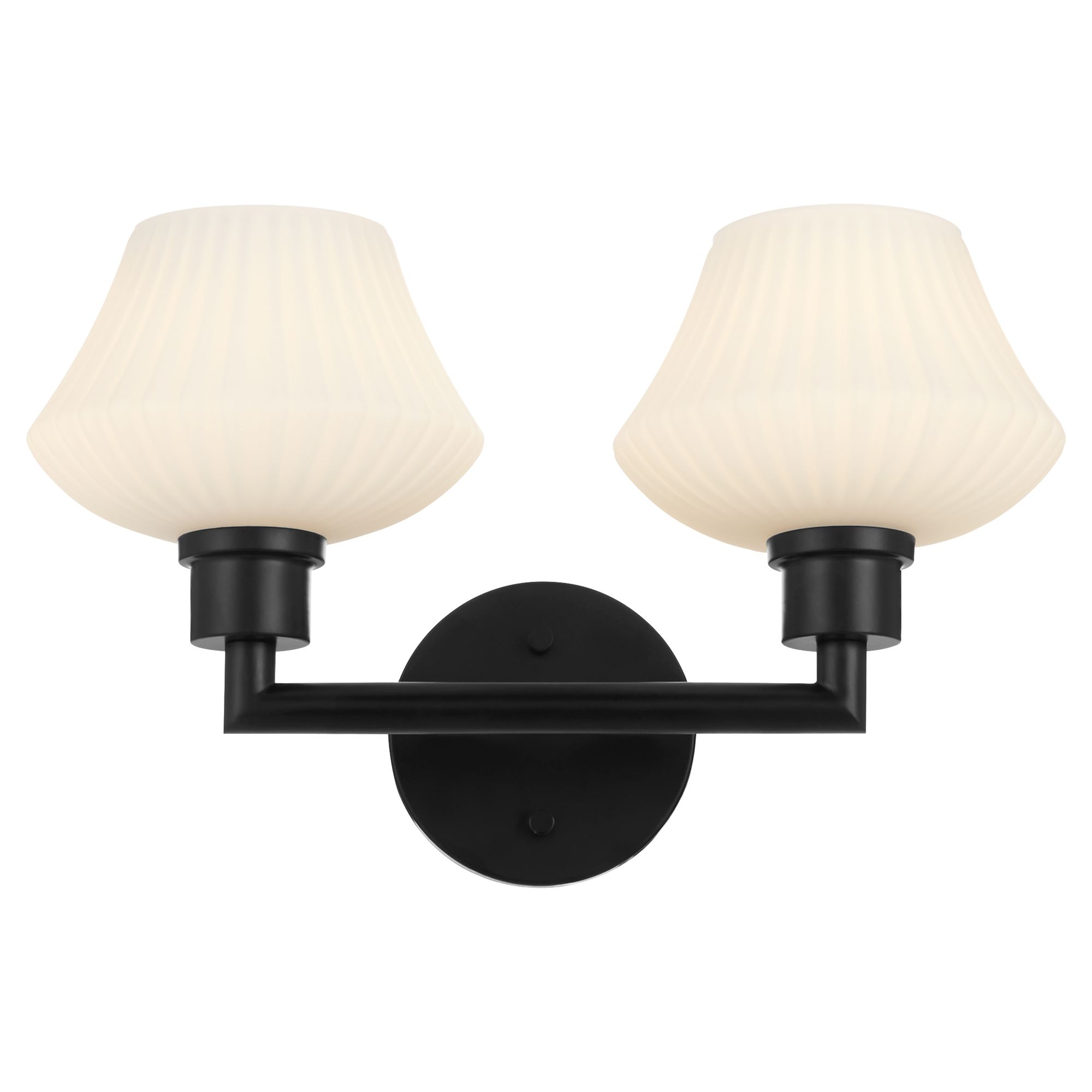 Image 3 Quorum International Cassini 2LT Matte Black Vanity Light more views