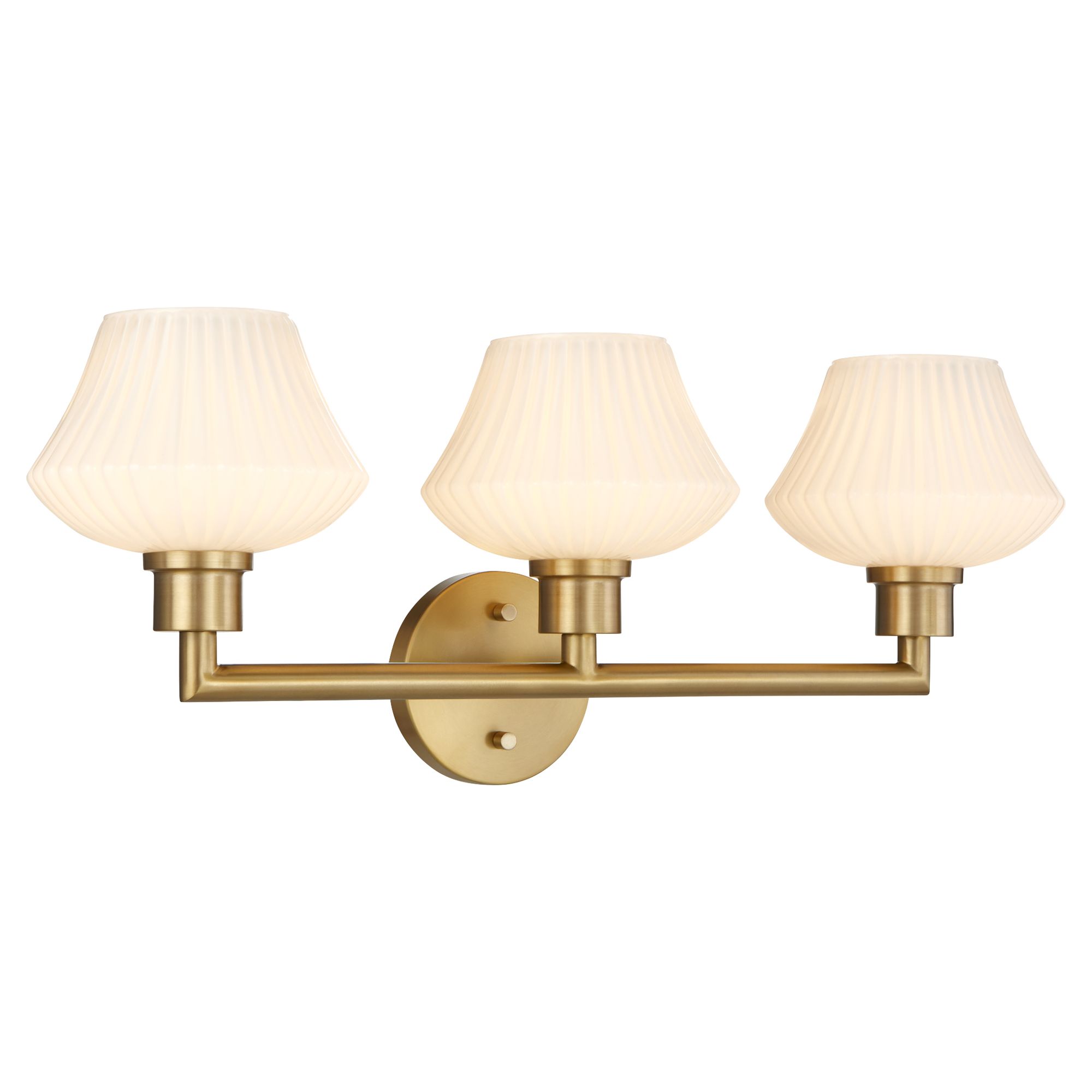 Image 4 Quorum International Cassini 3LT Aged Brass Vanity Light more views