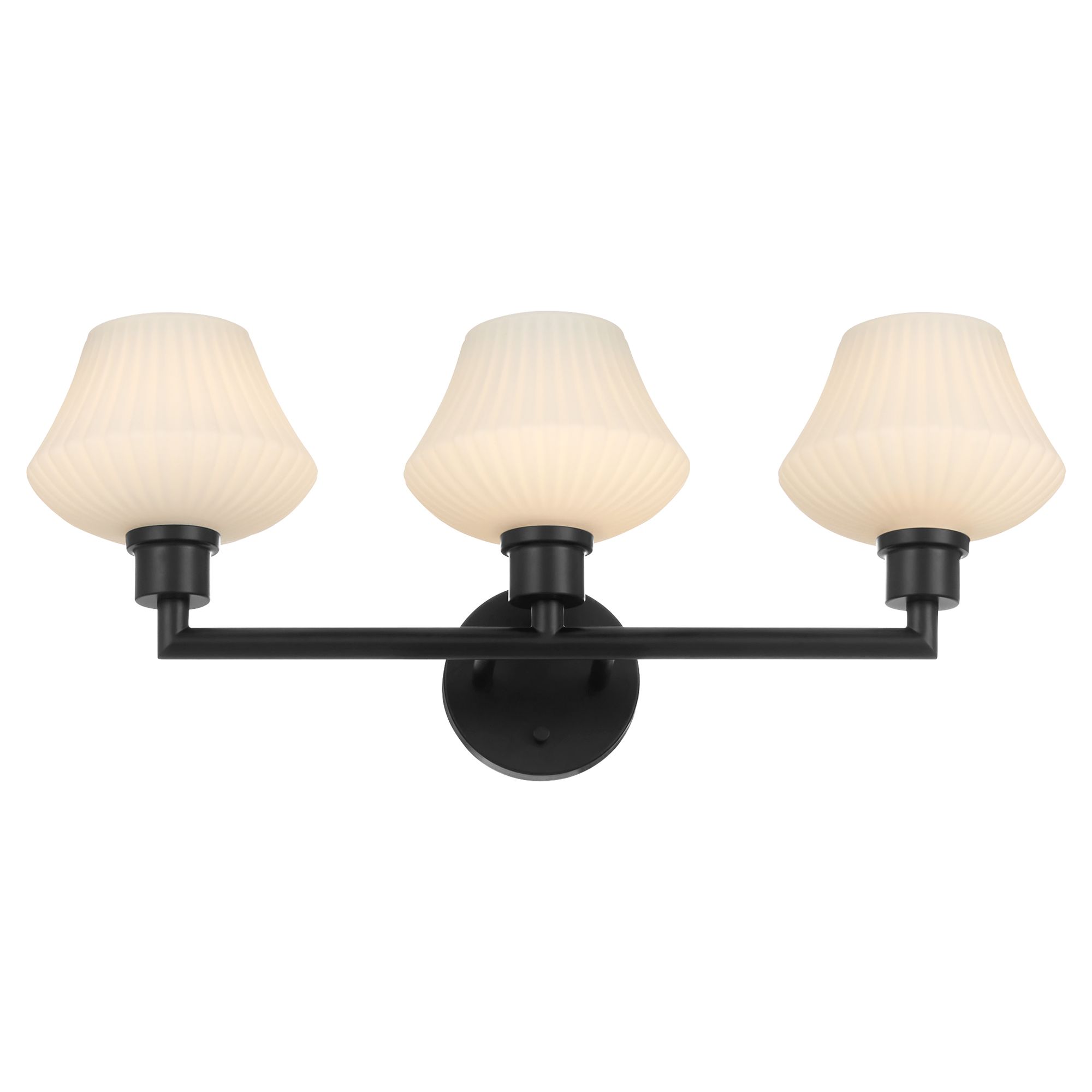 Image 3 Quorum International Cassini 3LT Matte Black Vanity Light more views