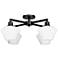 Quorum International Cassini 4LT Matte Black Ceiling Mount