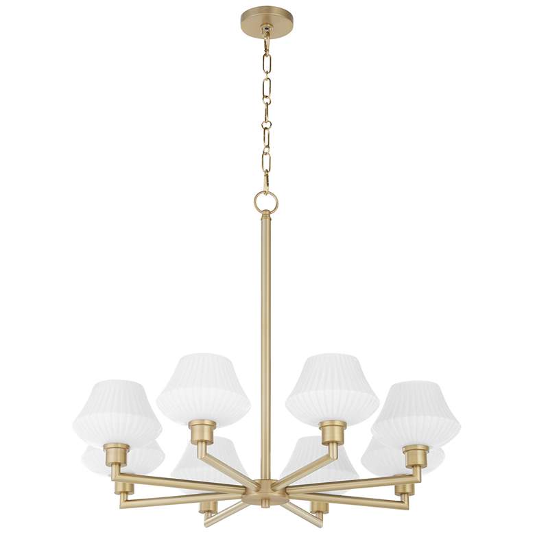 Image 1 Quorum International Cassini 8LT Aged Brass Chandelier