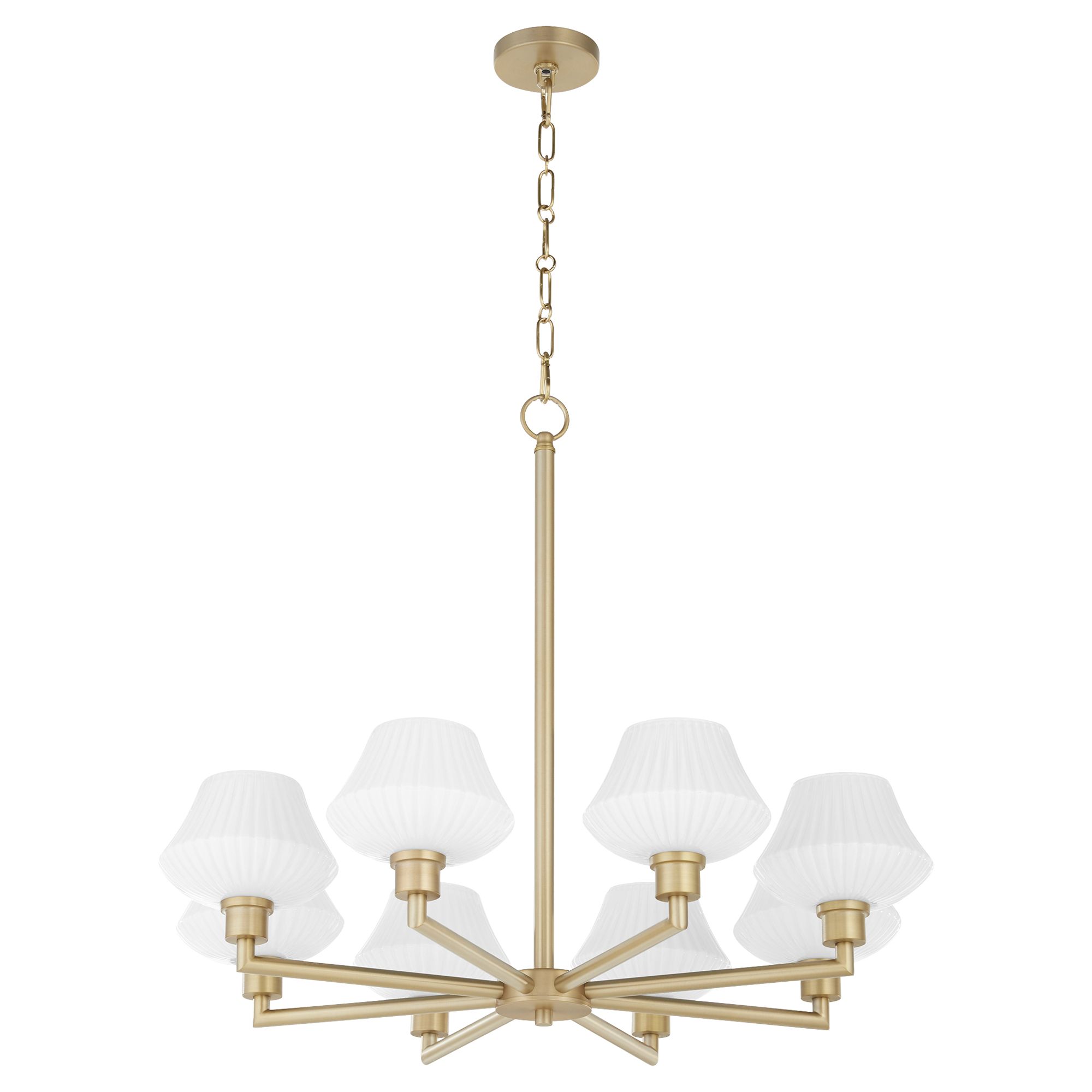Image 2 Quorum International Cassini 8LT Aged Brass Chandelier more views