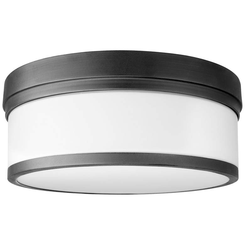 Image 1 Quorum International Celeste 14" Textured Black Ceiling Mount
