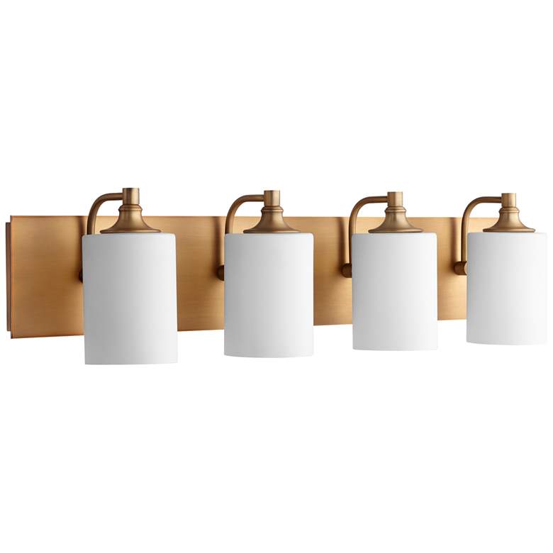 Image 1 Quorum International Celeste 2LT Aged Brass Vanity Light