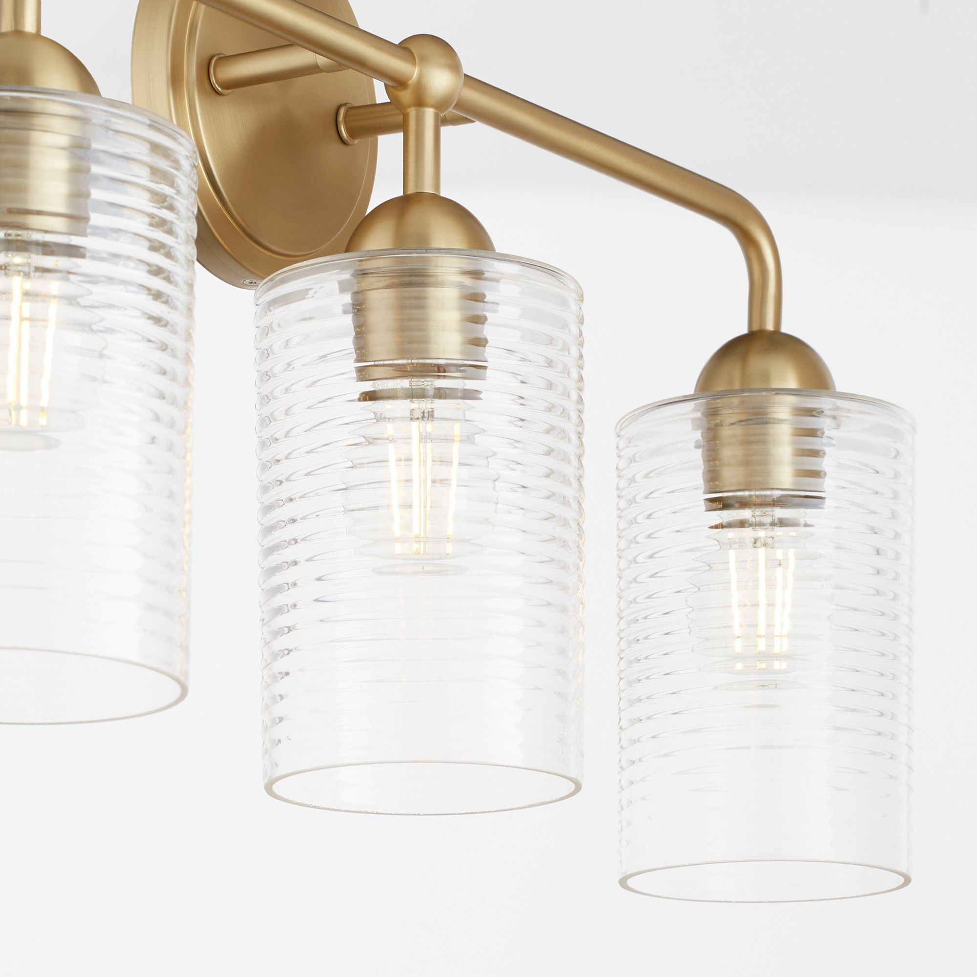 Image 3 Quorum International Charlotte 3LT Aged Brass Vanity Light more views