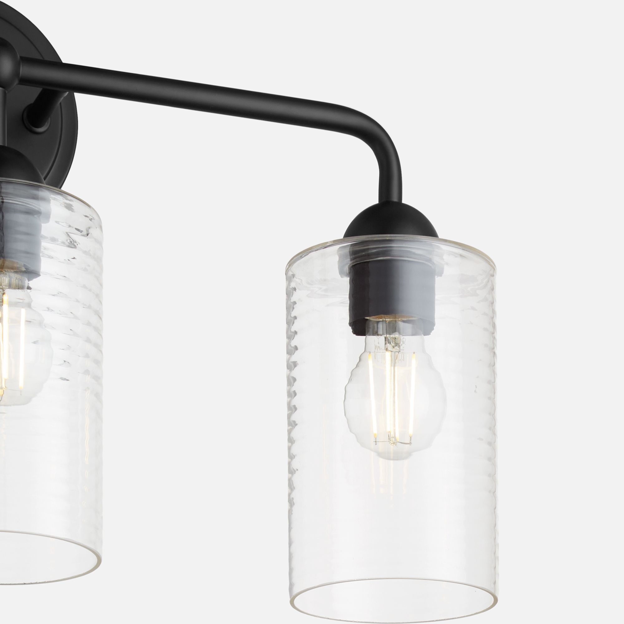 Thumbnail4 of Quorum International Charlotte 3LT Matte Black Vanity Light more views