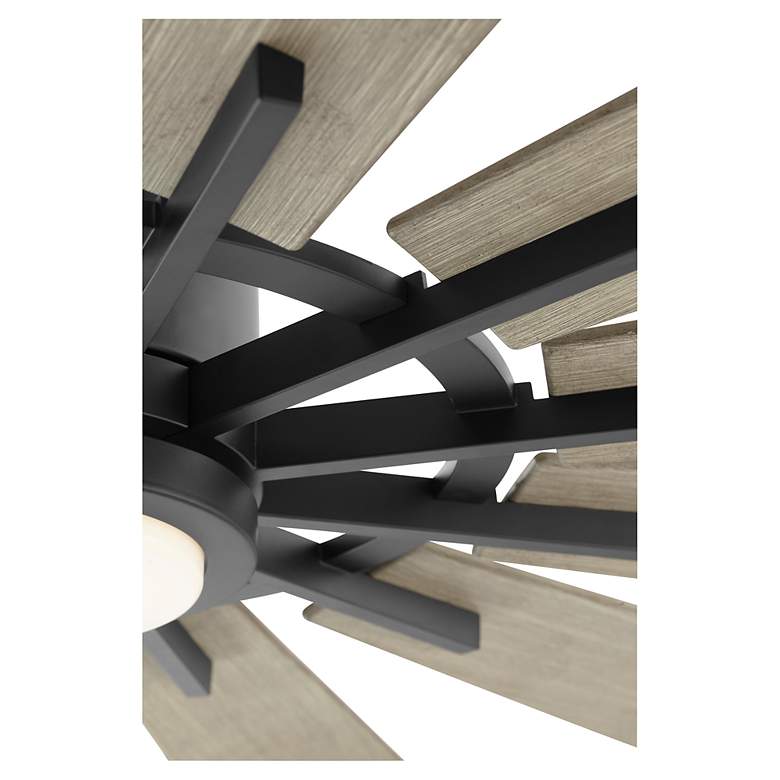 Image 3 Quorum International Cirque 60" Matte Black/Weathered Gray Fan more views