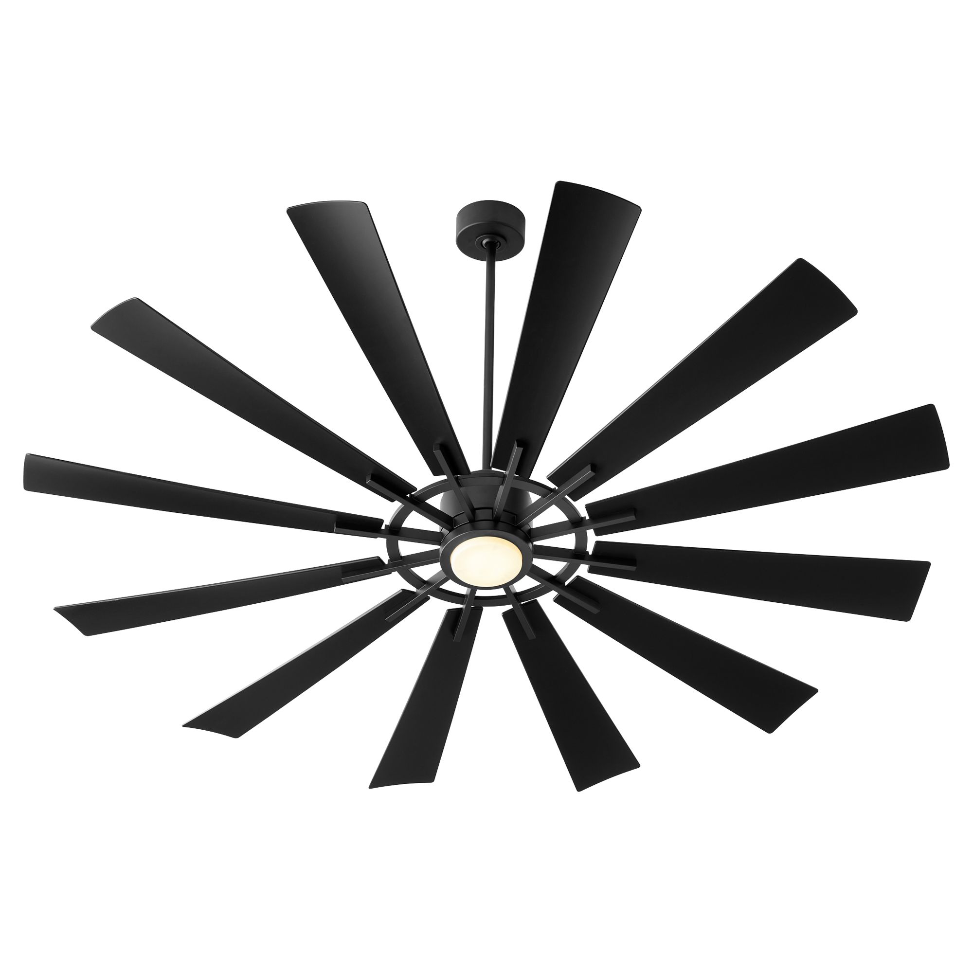 Image 2 Quorum International Cirque 72" Matte Black Fan more views