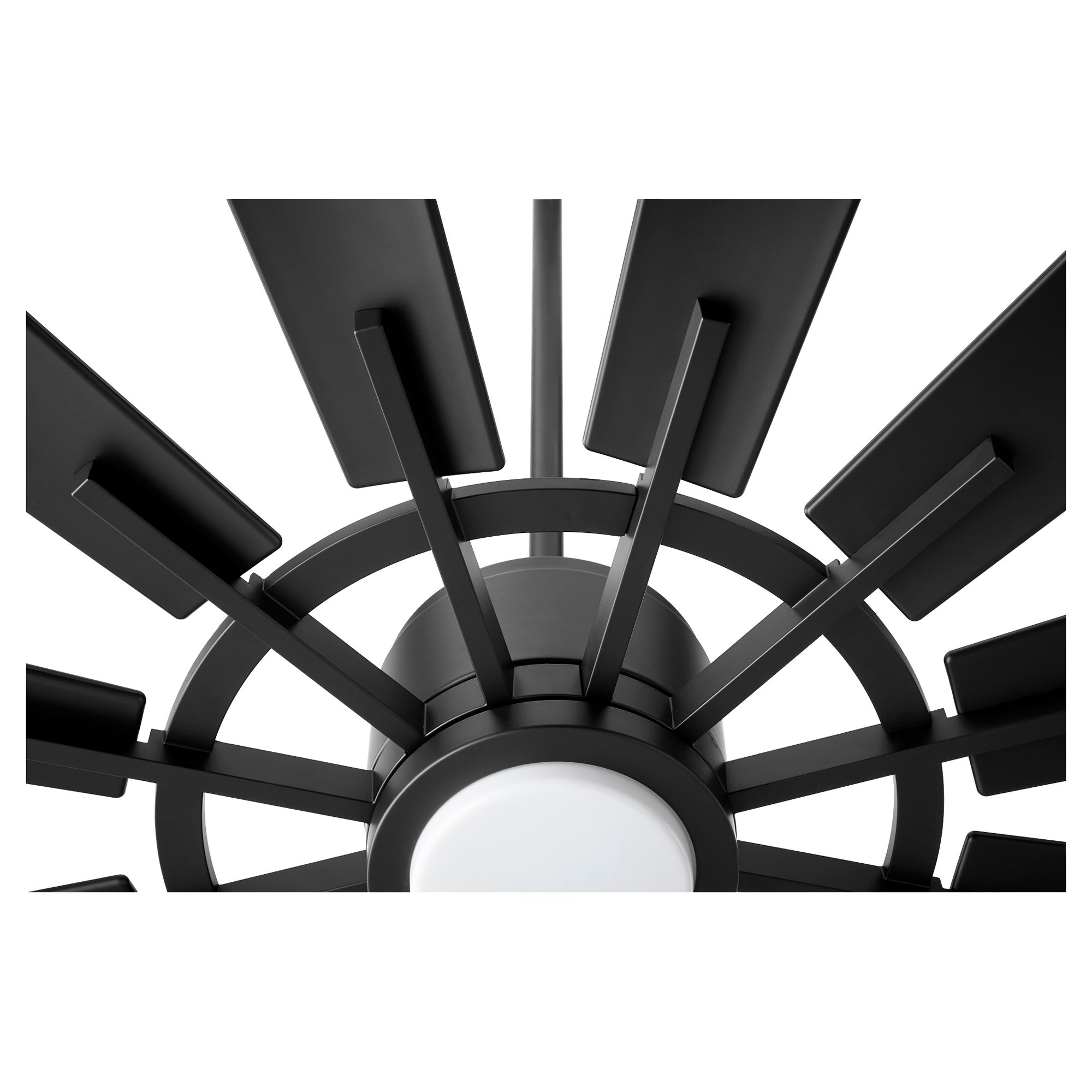 Image 3 Quorum International Cirque 72" Matte Black Fan more views