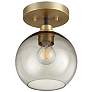 Quorum International Clarion 1LT TXB/AGB Ceiling Mount