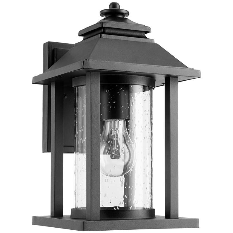 Image 1 Quorum International Crusoe 7" Textured Black Wall Lantern