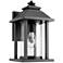 Quorum International Crusoe 7" Textured Black Wall Lantern