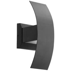 Quorum International Curvo 12" Textured Black LED Wall Sconce