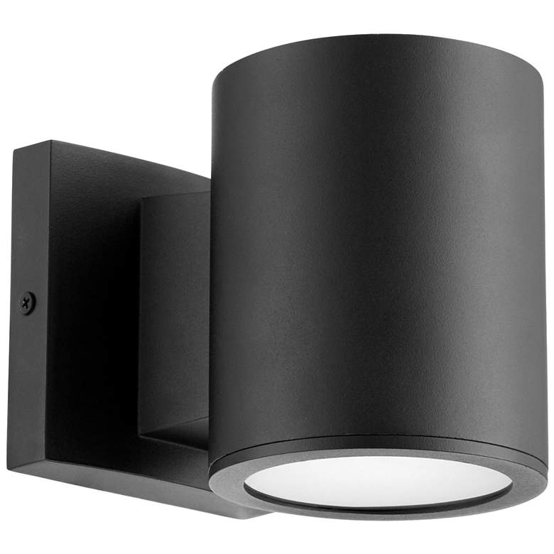 Image 1 Quorum International Cylinder 1LT Black LED Outdoor Wall Light
