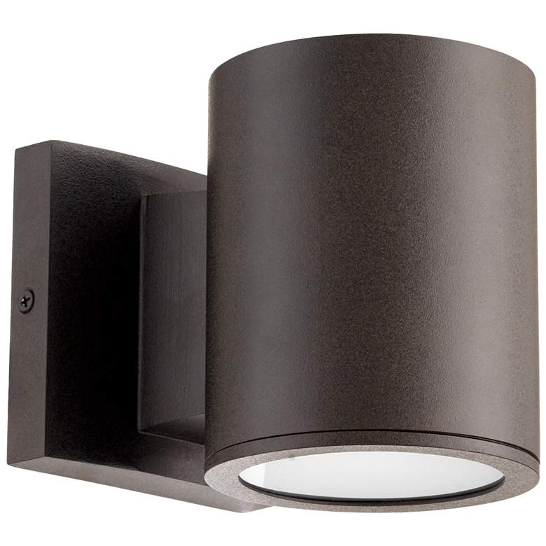 Image 1 Quorum International Cylinder 1LT Bronze LED Outdoor Wall Light