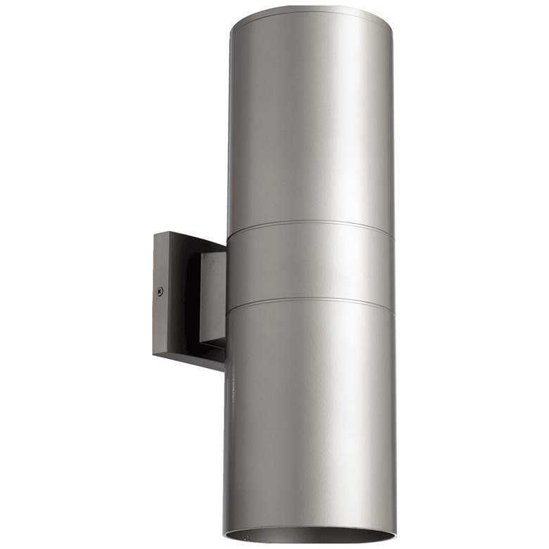 Image 1 Quorum International Cylinder 2LT 6" Graphite Wall Lantern