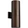 Quorum International Cylinder 2LT 6" Oiled Bronze Wall Lantern