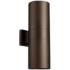Quorum International Cylinder 2LT 6" Oiled Bronze Wall Lantern