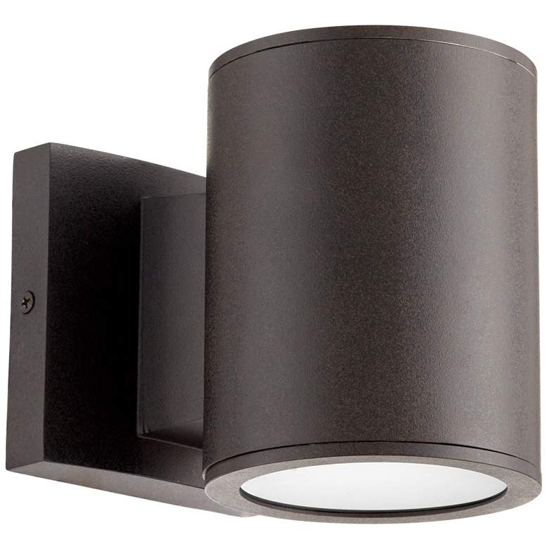 Image 1 Quorum International Cylinder 2LT Bronze LED Outdoor Wall Light