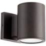 Quorum International Cylinder 2LT Bronze LED Outdoor Wall Light