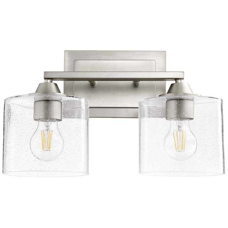 Image 1 Quorum International Dakota 2LT Satin Nickel Vanity Light